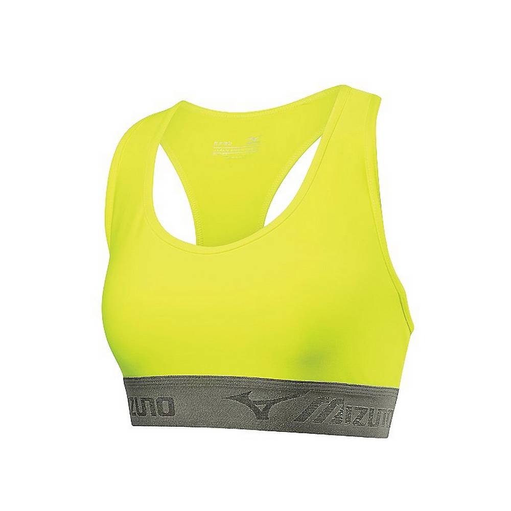 Mizuno Women's Alpha Bra Yellow/Black (421616-OLQ)